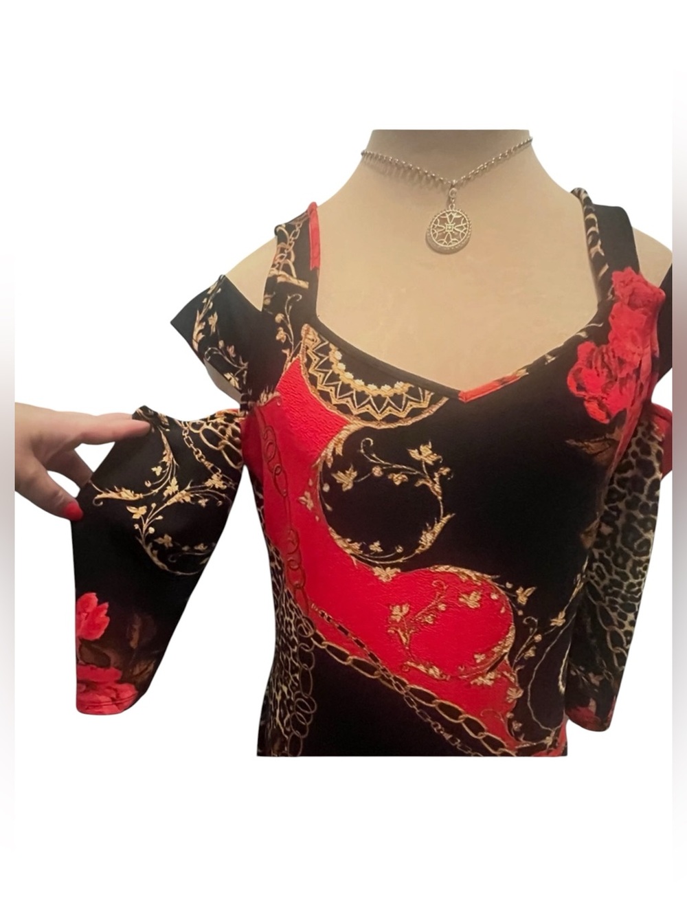 Bold Elements Floral Dress L - Picture 2 of 9